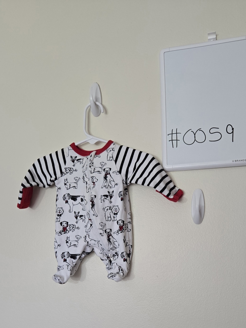 Wonder Nation Preemie Baby Dog Print One-Piece #0059
